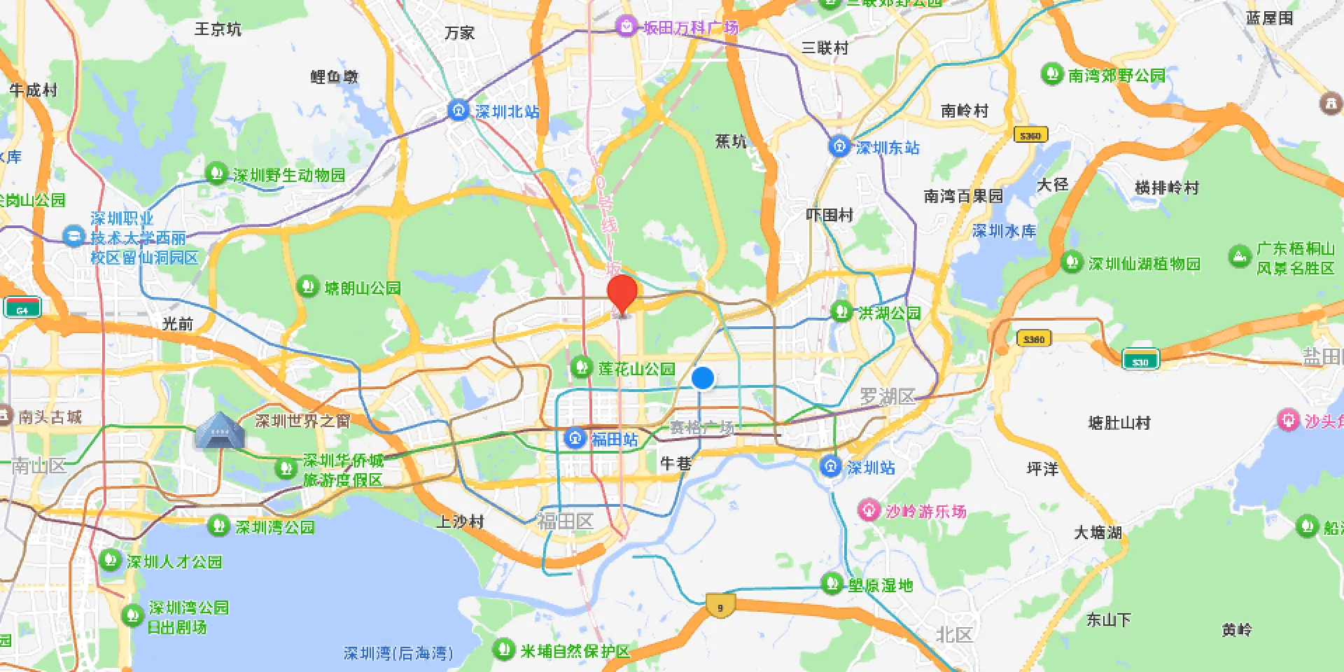 LinsGeek Shenzhen office map
